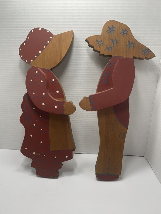 Other - Vintage American Folk Art/Primative Silhouettes Pioneers